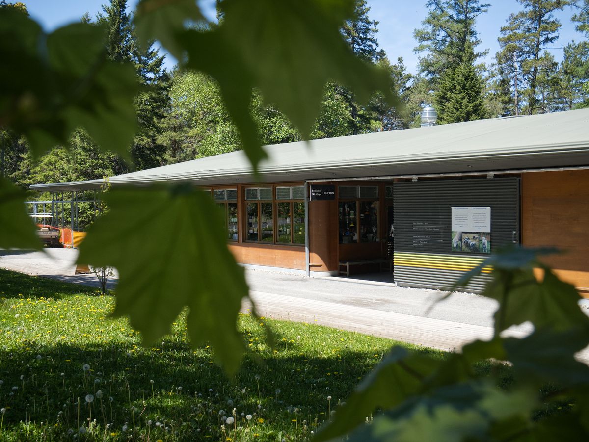 Le pavillon du Bufton et sa boutique aux Jardins de Métis